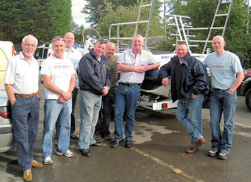 Divers on their return from the 'Ringwall' off the Isle of Man