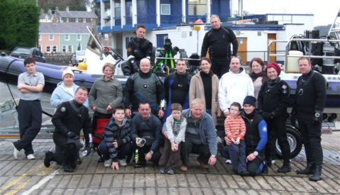 Club members with new RIB